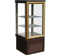 Шкаф кондитерский Carboma D4 VM 120-1 (R120C) (0109-0102 (коричнево-золотой), 2 двери)