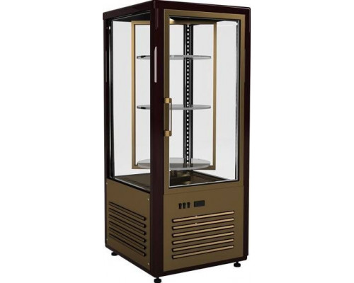 Шкаф кондитерский Carboma D4 VM 120-2 (R120Свр) (0109-0102 (коричнево-золотой))