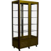 Шкаф кондитерский Carboma D4 VM 800-1 (R800C Сarboma Люкс) (0109-0102 (коричн-золот) 2 дв,стекл полк)