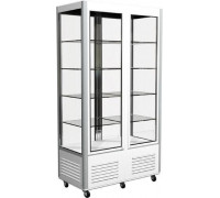 Шкаф кондитерский Carboma D4 VM 800-1 (R800C) (цвет по схеме, 2 дв,стекл полки)