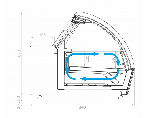 Витрина для мороженого Carboma JOY 2 I83 VL 0,8-1 (0430)