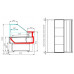 Витрина холодильная Carboma GC110 VM 1,25-1 (с боковинами, динамика) (0011-9006)