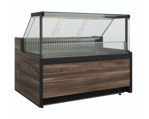 Витрина холодильная Carboma GC111 SM 1,25-1 (1008 Темный дуб)