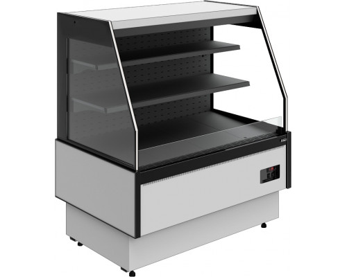 Витрина холодильная Carboma GC95 VM 1,5-2 версия 2.0 горка, без боковин, 9006-9005