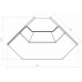 Витрина холодильная Carboma GC95 VM 5-1 версия 2.0 внешний угол, с боковинами, 9006-0430