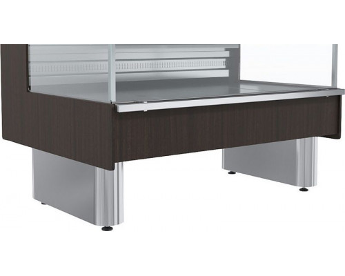 Витрина холодильная открытая с выносным агрегатом Carboma GC110 VM 2,0-2-1 (ВХСо-2,0 Carboma GC110 (динамика, без боковин, 1005 венге)