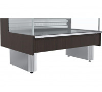 Витрина холодильная с выносным агрегатом Carboma GC110 SM 1,5-2-1(ВХСо-1,5 Carboma GC110) (без боковин 1005 венге)