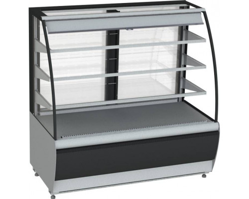 Витрина кондитерская Carboma K70 VM 0,9-2 Standart 9006-9005 (открытая)