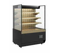 Витрина кондитерская Carboma KC70 VM 1,3-2 Standart открытая, горка прямая боковина версия 2.0 (9005-0109)
