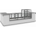 Витрина кондитерская Carboma KC71-130 VV 0,9-1 BUILT-IN 9005