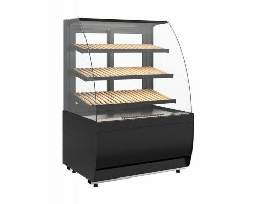 Витрина нейтральная напольная Carboma K70 N 0,9-1 Light Bread версия 2.0 (9005)