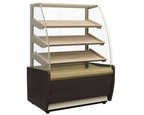 Витрина нейтральная напольная Carboma K70 N 0,9-2 Light Bread 0012-0109 (без стекла) (Хлебная 0,9 Carboma)