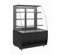 Витрина нейтральная напольная Carboma K70 N 1,3-1 Light версия 2.0 (9005)