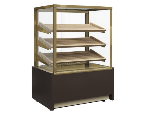 Витрина нейтральная напольная Carboma KC70 N 0,6-1 Light Bread 0102-0109 (со стеклом)