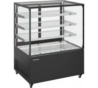 Витрина нейтральная напольная Carboma KC71-130 N 0,9-1 (9005)