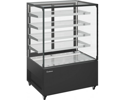 Витрина нейтральная напольная Carboma KC71-150 N 1,2-1 (9005)