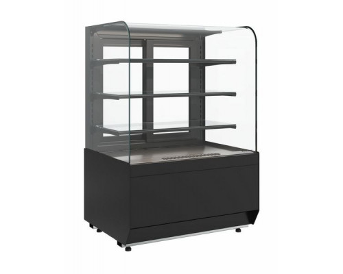 Витрина нейтральная напольная Carboma KR70 N 0,9-1 Light (9005)