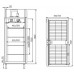 Шкаф Carboma R 1400 холодильный металлические двери