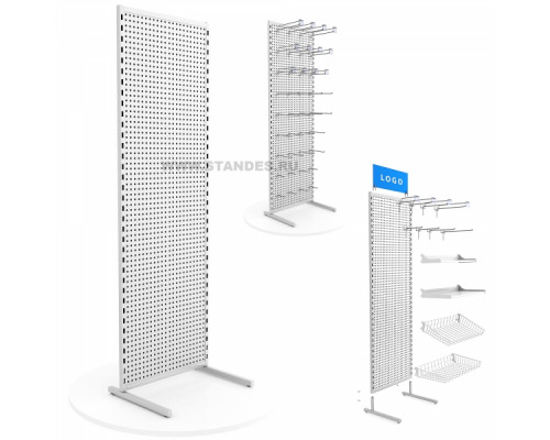 Стенд с перфорированной задней стенкой 1879*604 мм