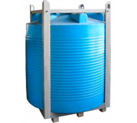 Емкость цилиндрическая вертикальная 1000 литров с обрешеткой, арт.: ЭВЛ 1000(И) с обрешеткой, цвет: синий, код: 20325