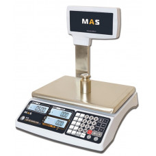 Весы MAS MR1-15P электронные торговые со стойкой до 15 кг