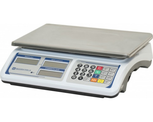 Весы ВР 4900-30-2Д-АБ-16 электронные торговые без стойки до 30кг