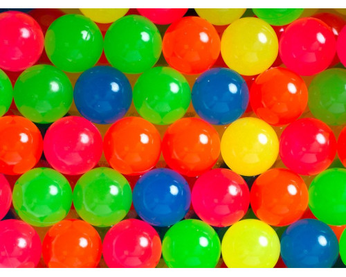 Мячи прыгуны 25 мм Неоновый блеск упаковка 100 штук